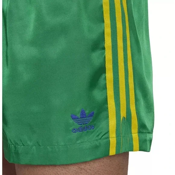 LIKE NEW WORN ONCE LIMITED EDITION Adidas Men Brazil 3-Stripe Woven Track Shorts